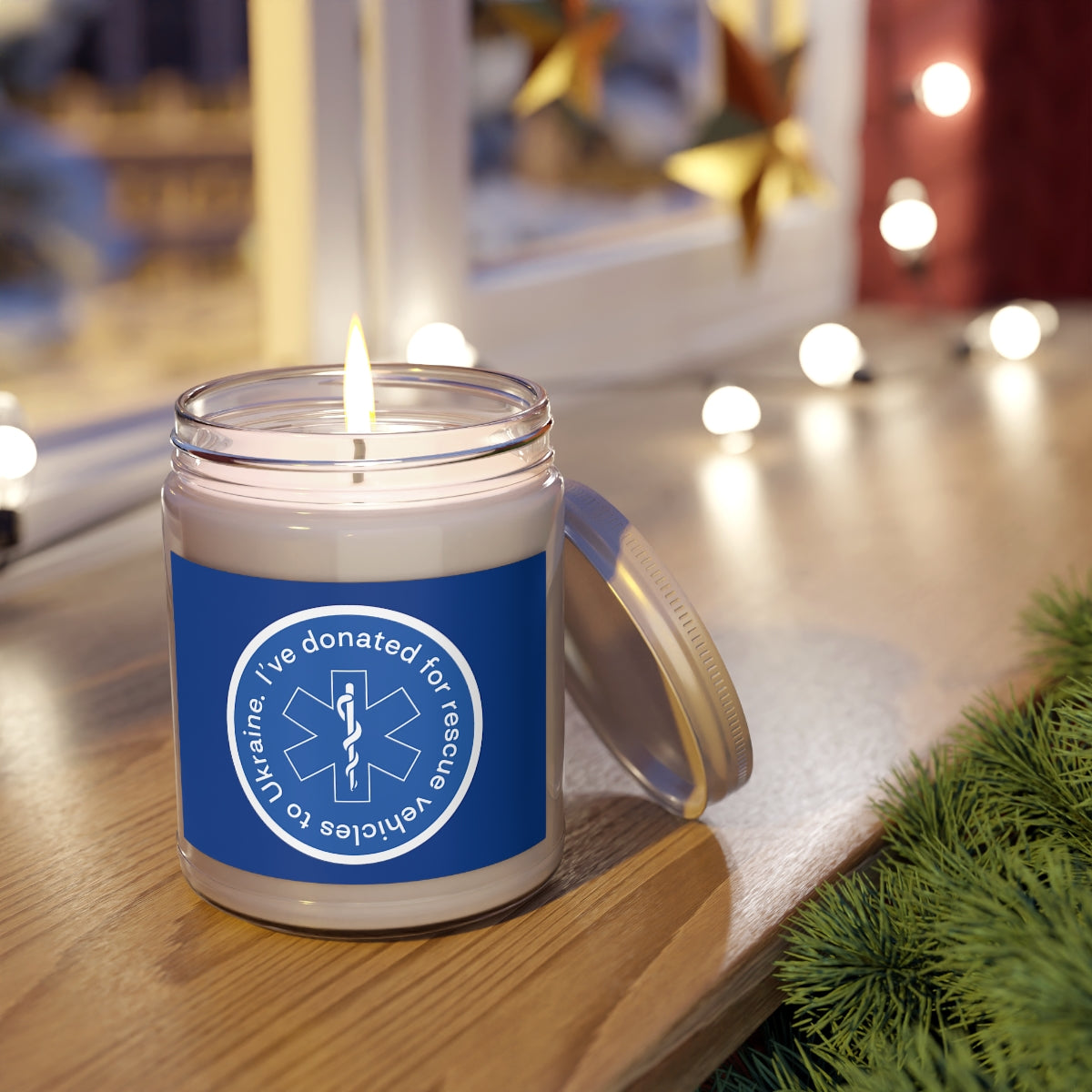 Donated - 100% Ecological Soy Wax Scented Candle (lasts 50-60h)