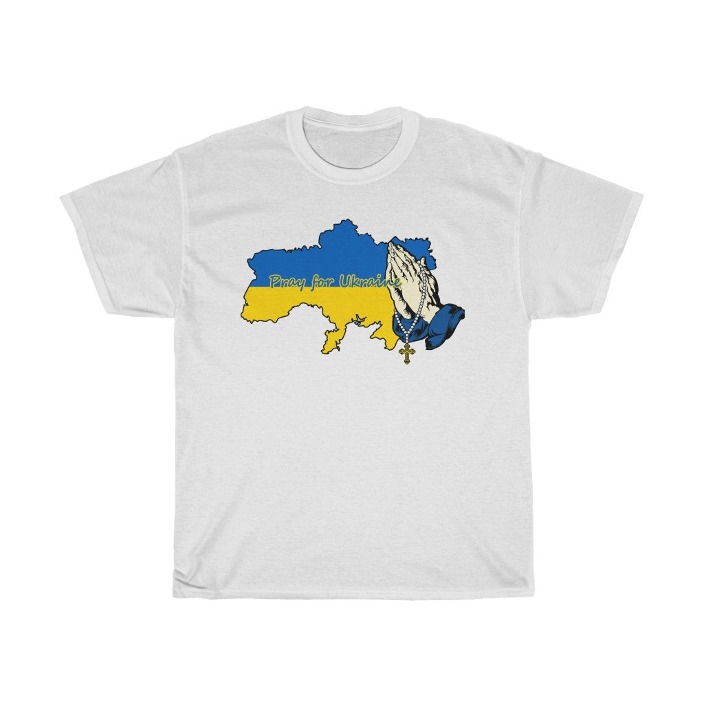 Pray For Ukraine Unisex Cotton T-Shirt