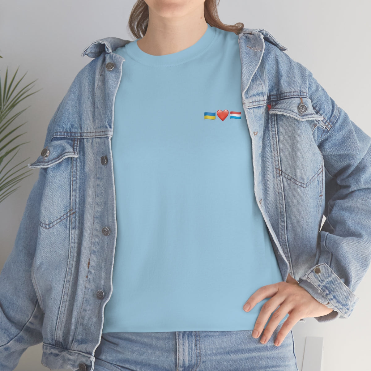 Luxemburgs Unterstützung - doppelseitiges Unisex-T-Shirt