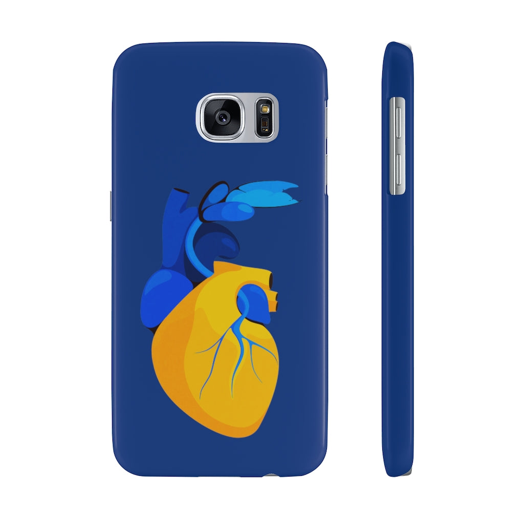 Ukraine Heart Slim Phone Case