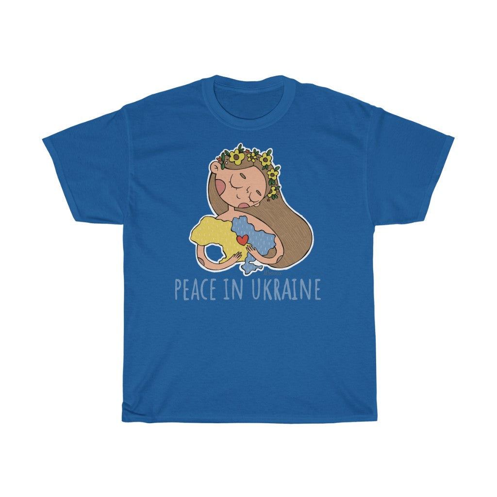 Peace In Ukraine by Svetlana Zarytskaja Unisex Cotton T-Shirt