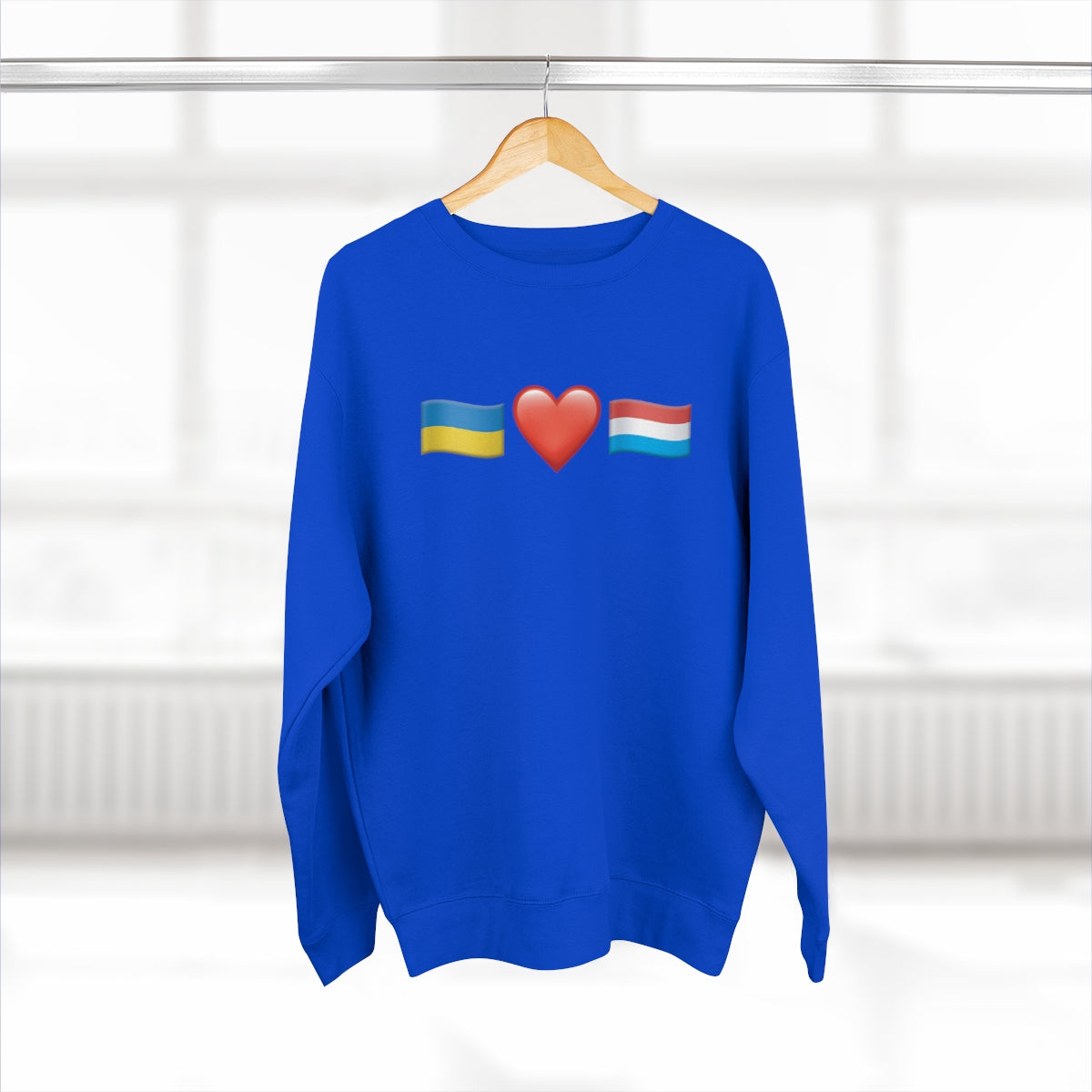 Luxembourg's Support - Unisex Premium Crewneck Sweatshirt