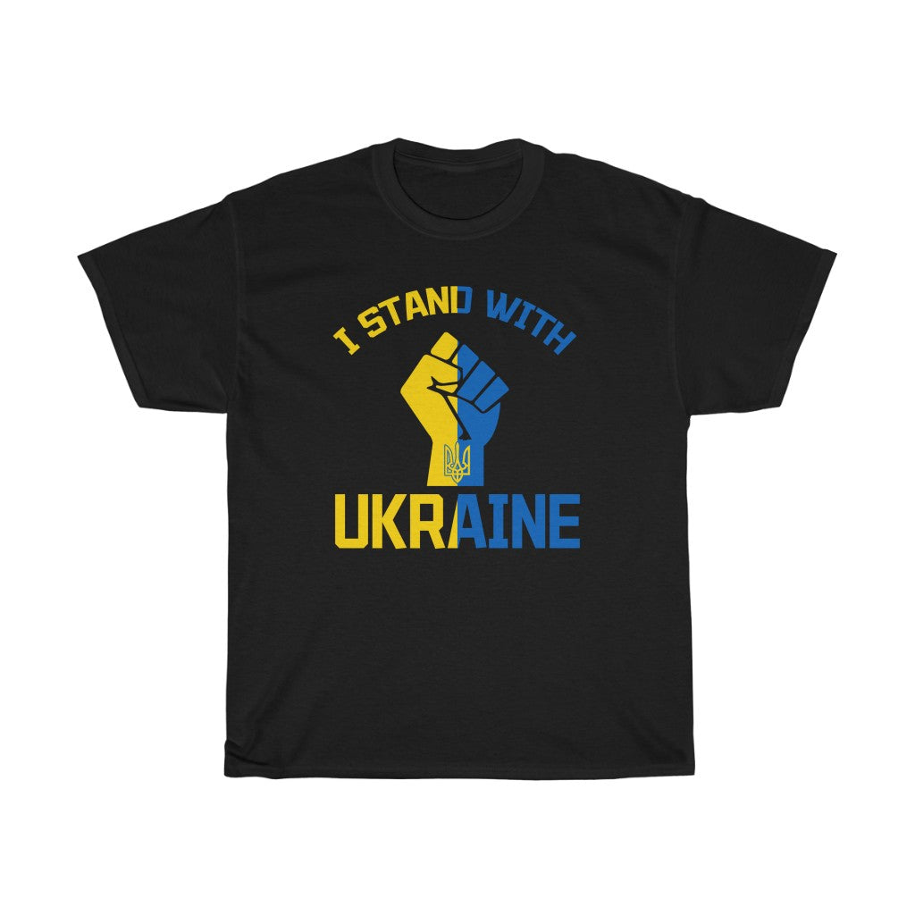 I Stand With Ukraine Unisex Cotton T-Shirt