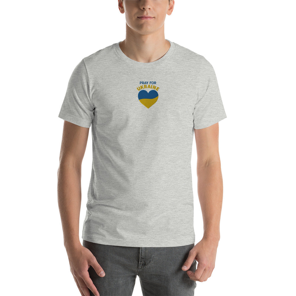 Pray For Ukraine Embroidery - Unisex t-shirt