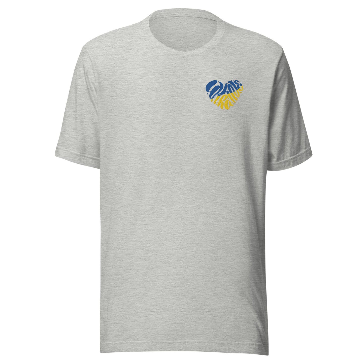 Ukraine Heart Embroidery - Unisex t-shirt