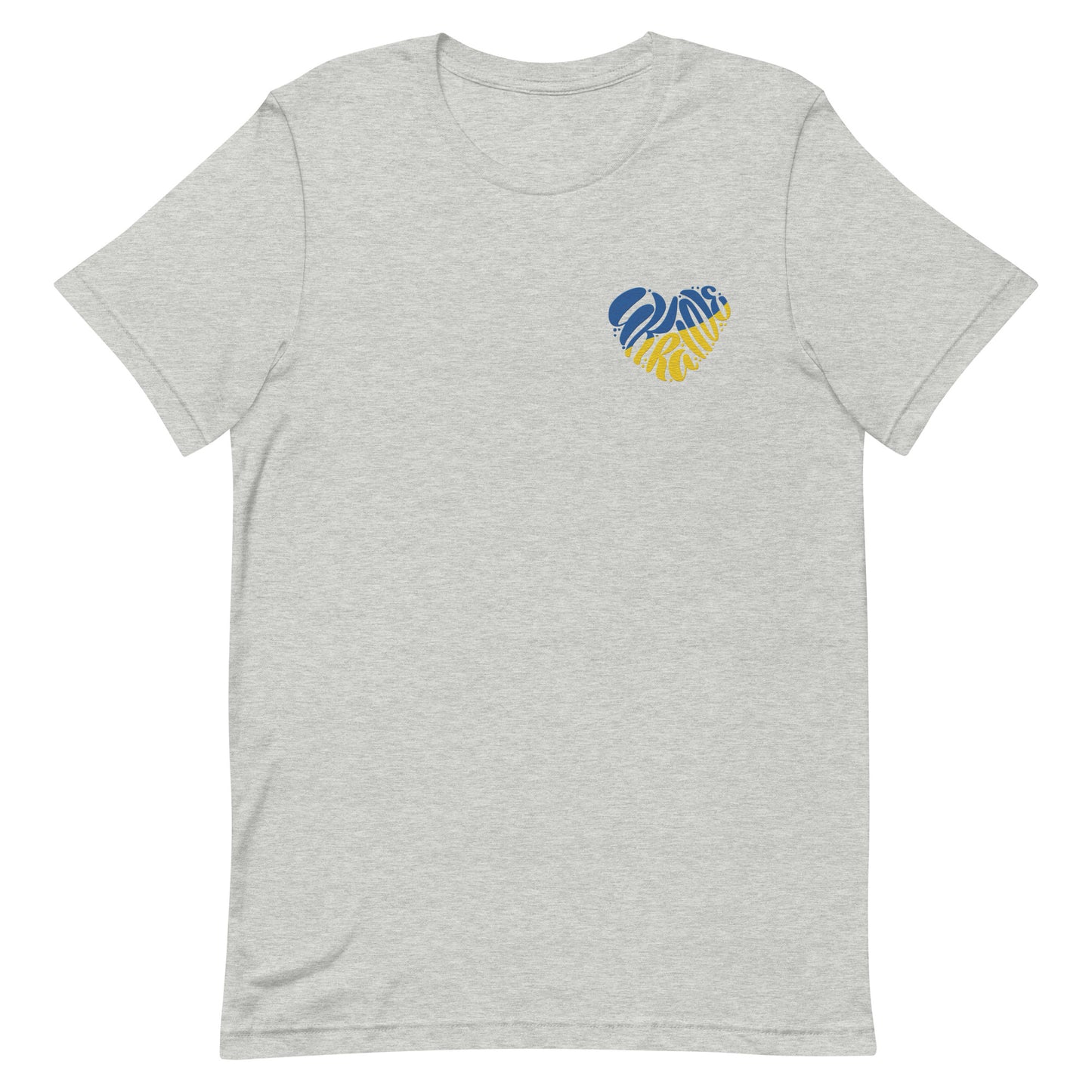 Ukraine Heart Embroidery - Unisex t-shirt