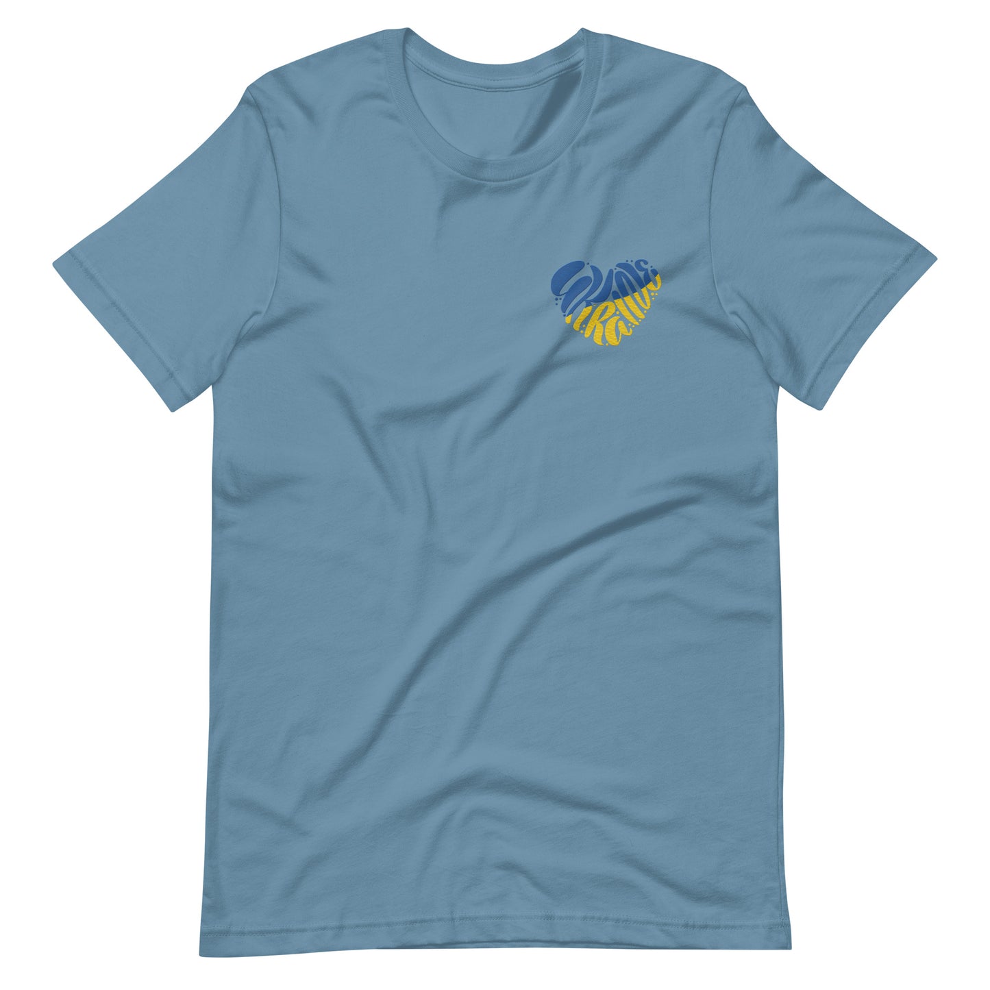 Ukraine Heart Embroidery - Unisex t-shirt
