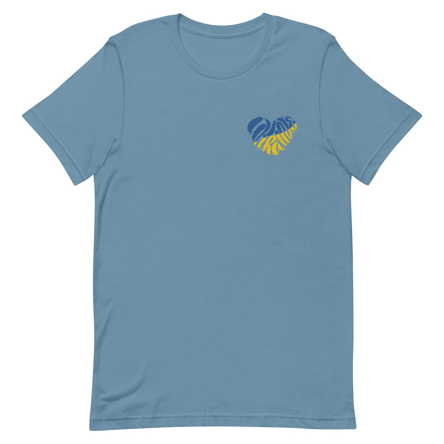 Ukraine Heart Embroidery - Unisex t-shirt