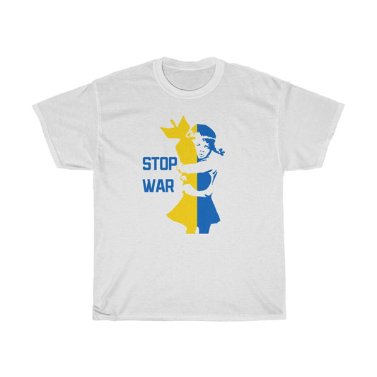 停止战争男女通用棉质 T 恤