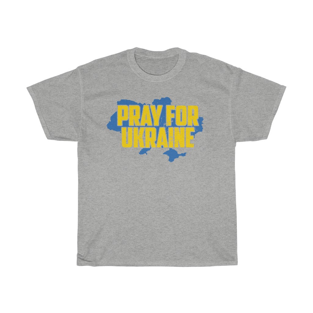 为乌克兰祈祷男女通用棉质 T 恤