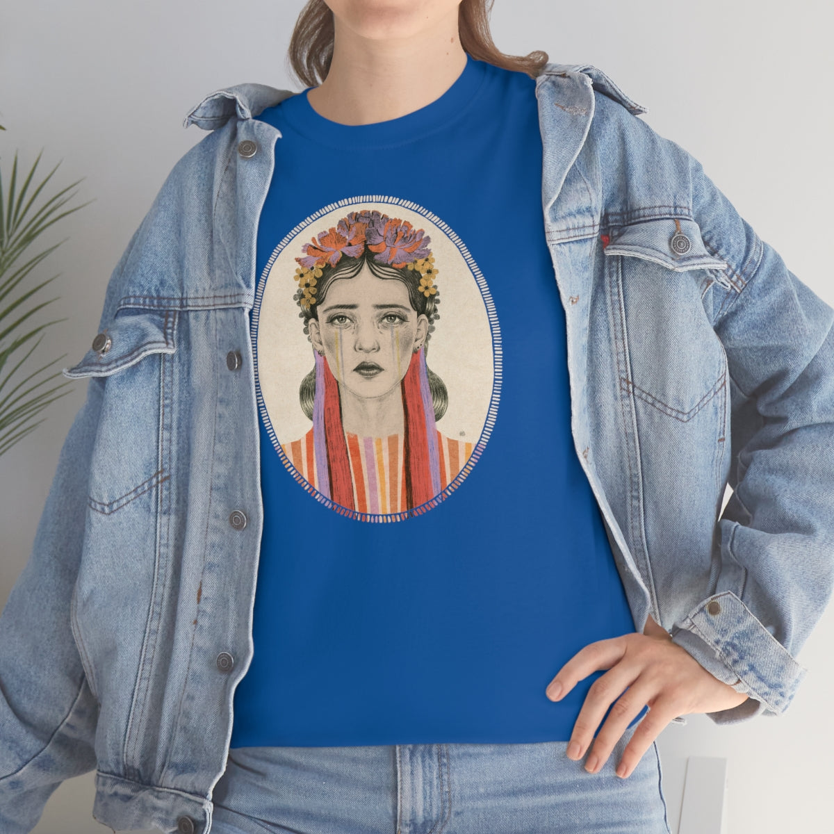 Ukrainische Mädchen von Żaneta Antosik Unisex-Baumwoll-T-Shirt