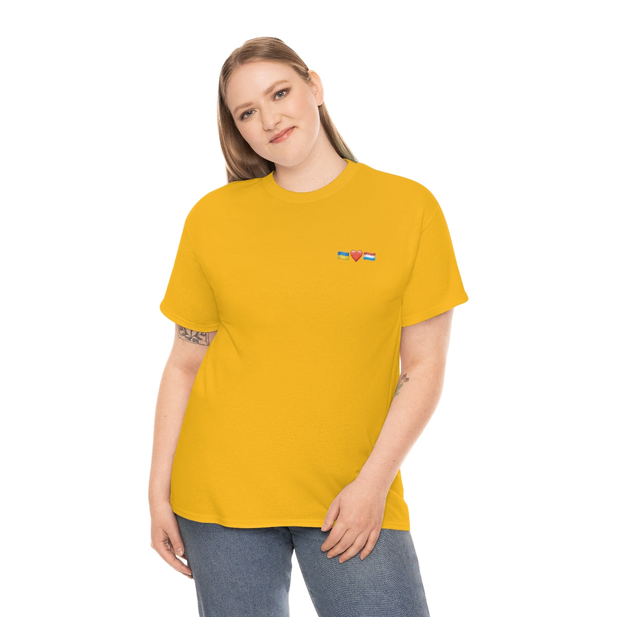 Luxemburgs Unterstützung - doppelseitiges Unisex-T-Shirt