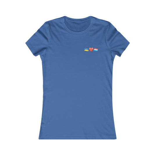 Luxembourg's Support Minimalistic - Lieblings-T-Shirt für Frauen