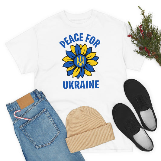 Frieden Unisex T-Shirt aus Baumwolle