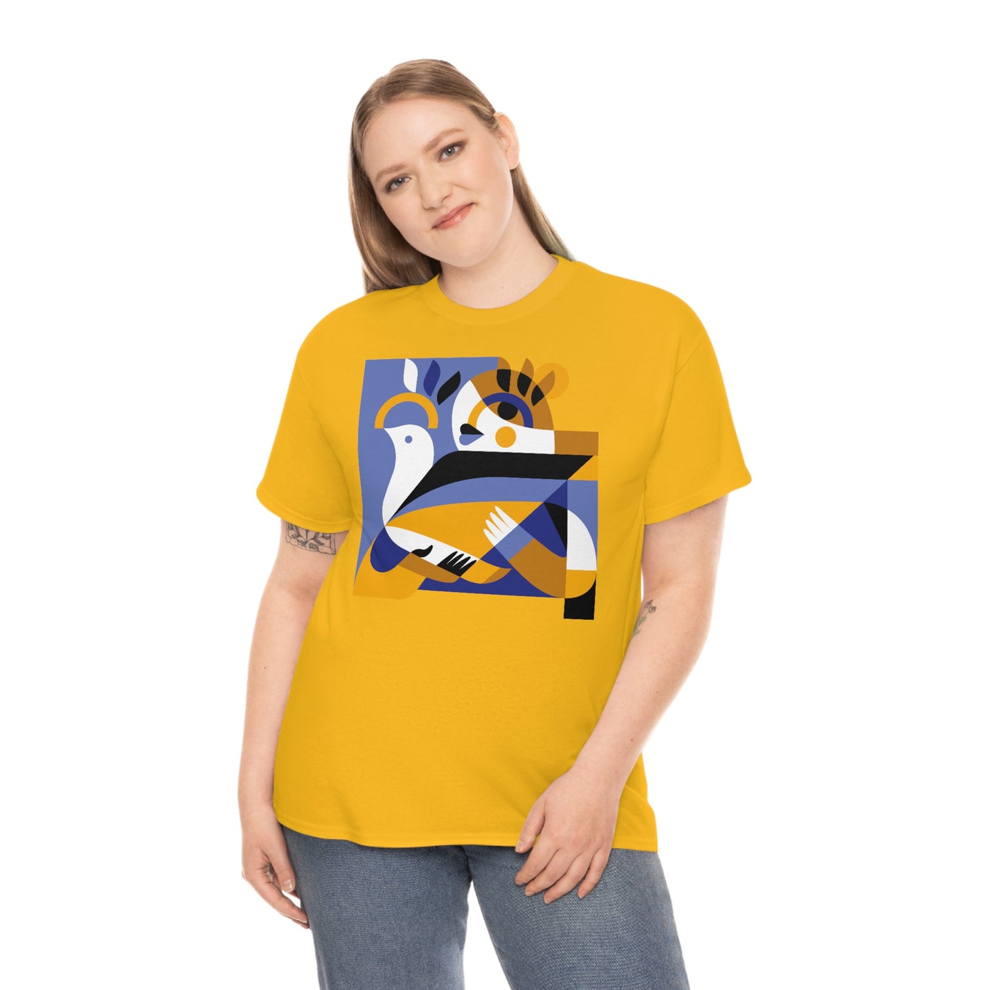 PeacePlease Ukraine von Pola Lisowicz Unisex-Baumwoll-T-Shirt