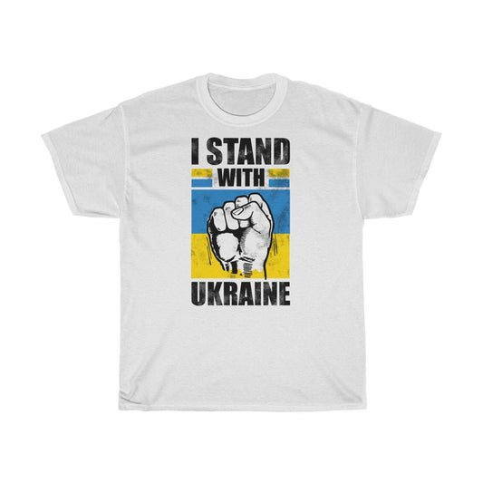Je suis avec l'Ukraine T-shirt unisexe en coton