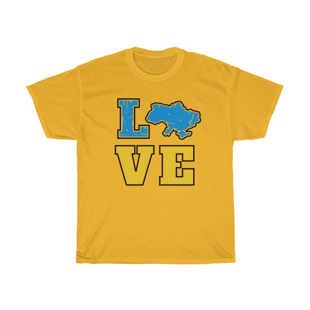 Paix en Ukraine T-shirt unisexe en coton