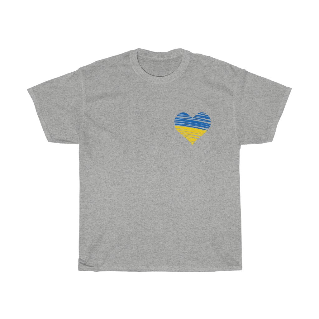 Gott segne die Ukraine Unisex-Baumwoll-T-Shirt