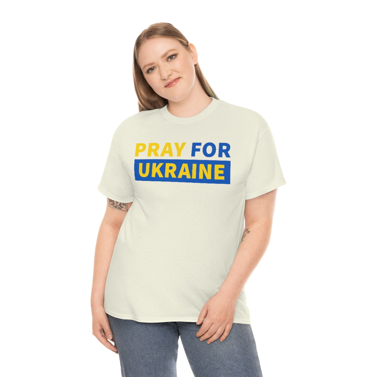 Ich glaube an Ukraine Unisex-Baumwoll-T-Shirt