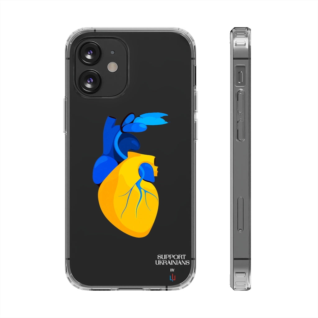 Coque transparente coeur Ukraine