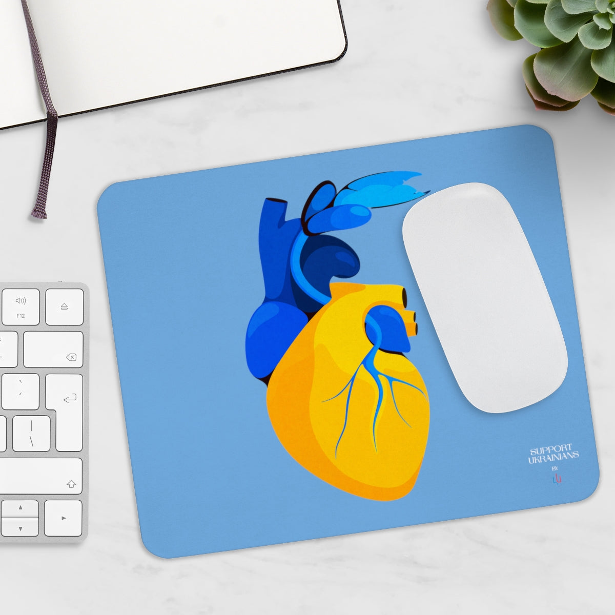 Hearts for Ukraine by Eglė Plytnikaitė Mouse Pad