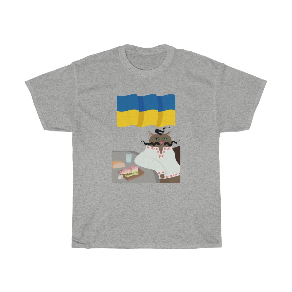 Pan Stepan von Karina Vitvitska Unisex T-Shirt aus Baumwolle