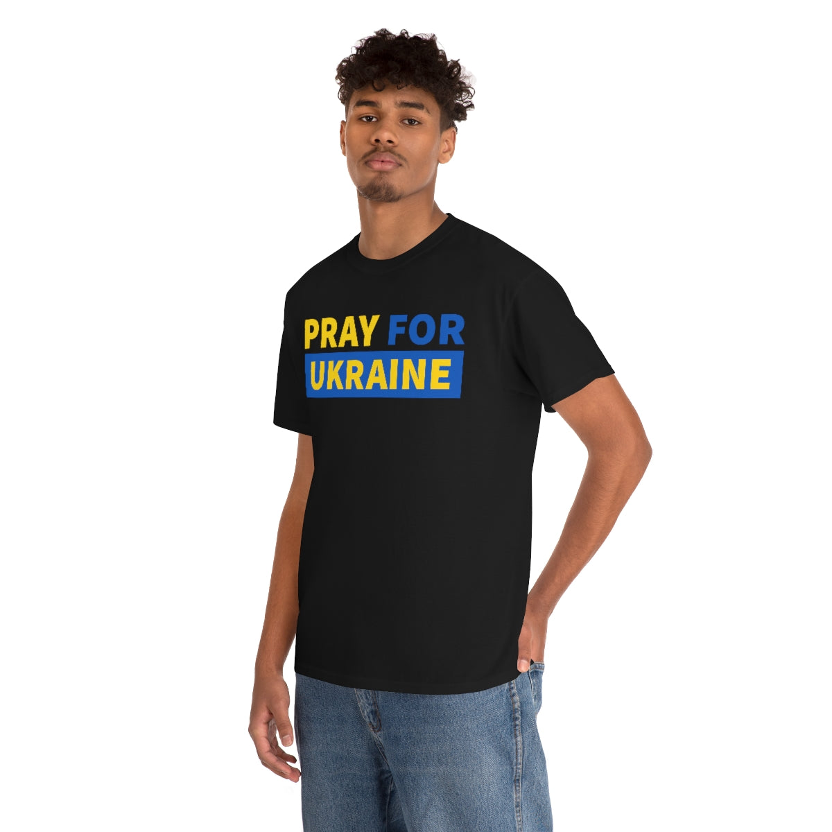 Ich glaube an Ukraine Unisex-Baumwoll-T-Shirt