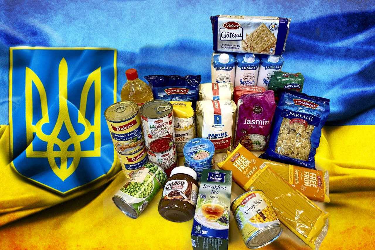 寄宿家庭乌克兰人的食品包