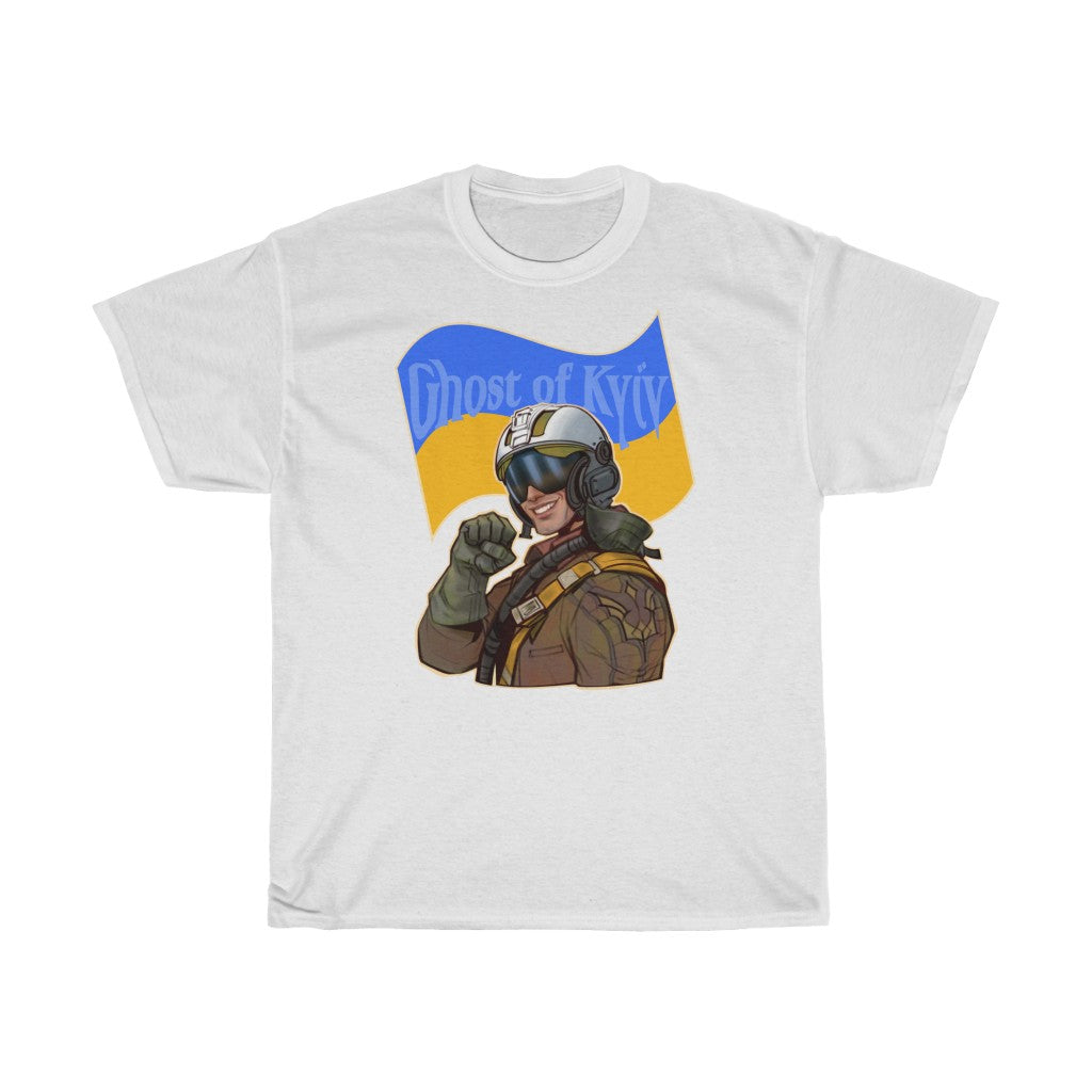 Ghost Of Kyiv by Ani Larmina Unisex Cotton T-Shirt