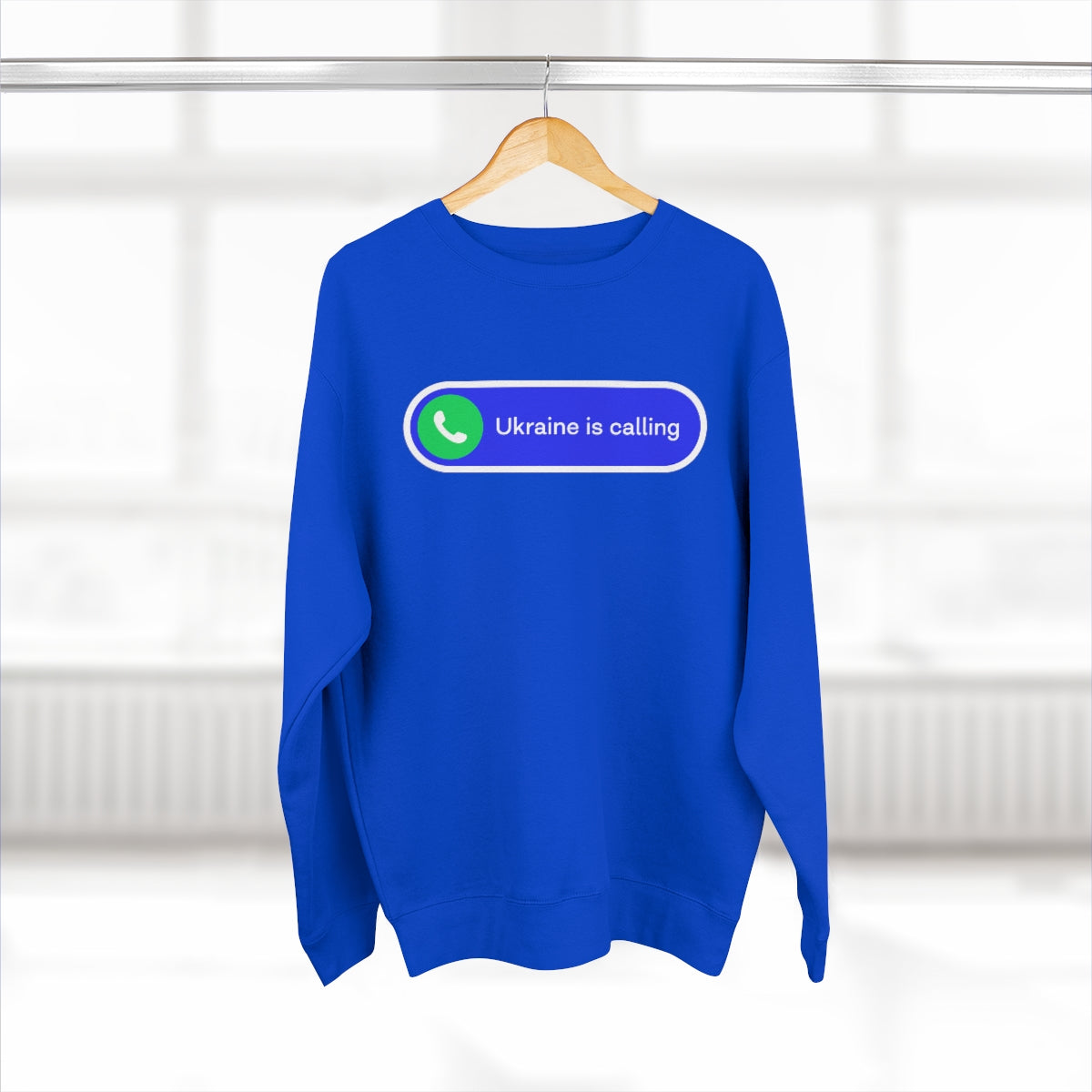 Ukraine Is Calling - Unisex Premium Crewneck Sweatshirt