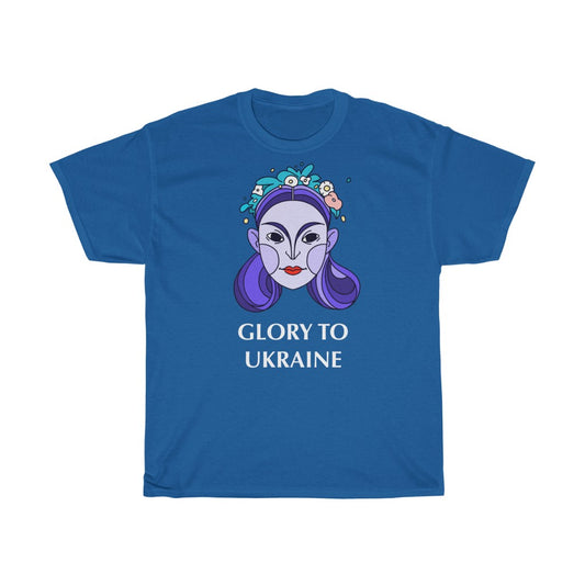 Ruhm der Ukraine von Oksana Fedko Unisex T-Shirt aus Baumwolle