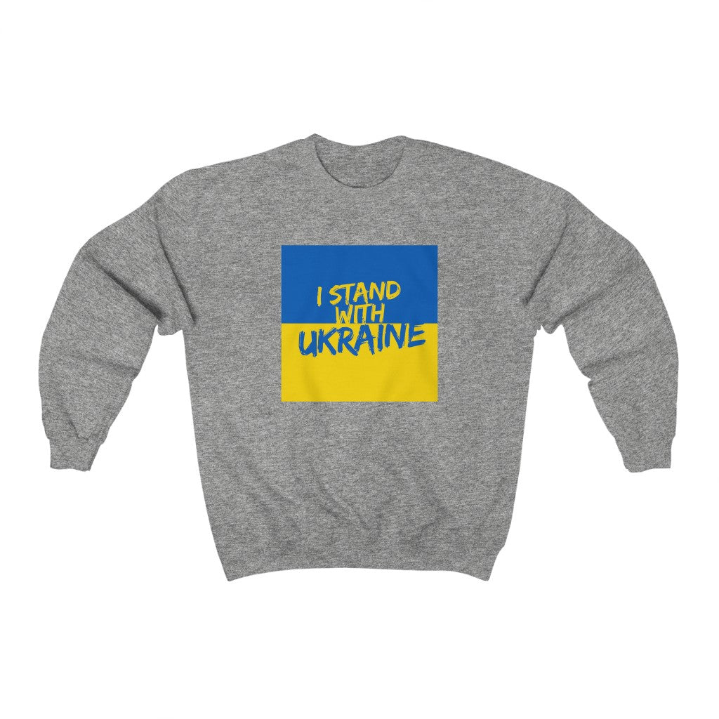 I Stand With Ukraine Sweat-shirt unisexe à col rond Heavy Blend™