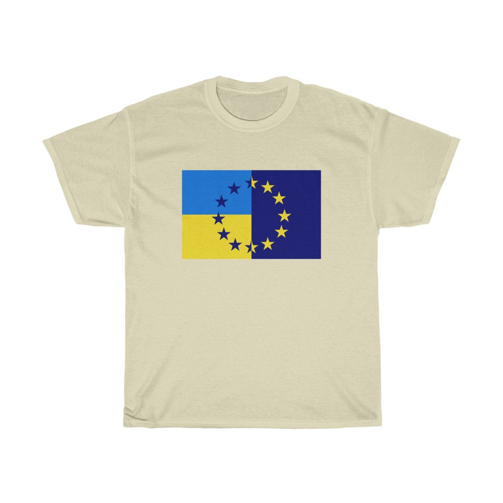 欧盟男女通用棉质 T 恤