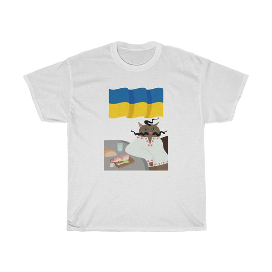 Pan Stepan von Karina Vitvitska Unisex T-Shirt aus Baumwolle