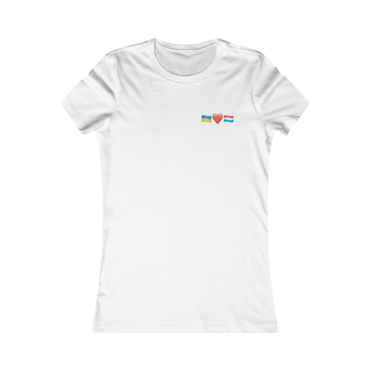 Luxembourg's Support Minimalistic - T-shirt préféré des femmes