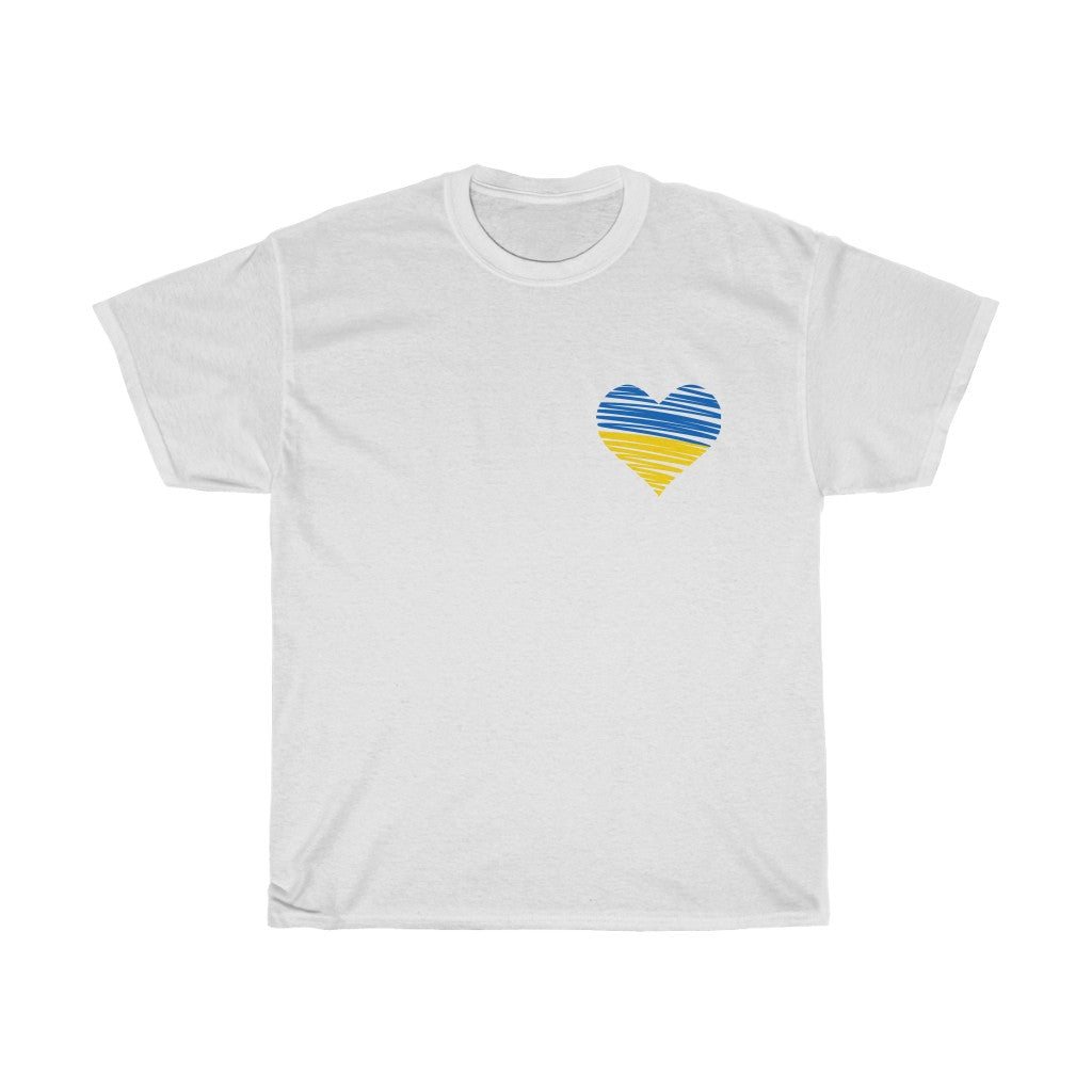上帝保佑乌克兰男女通用棉质 T 恤