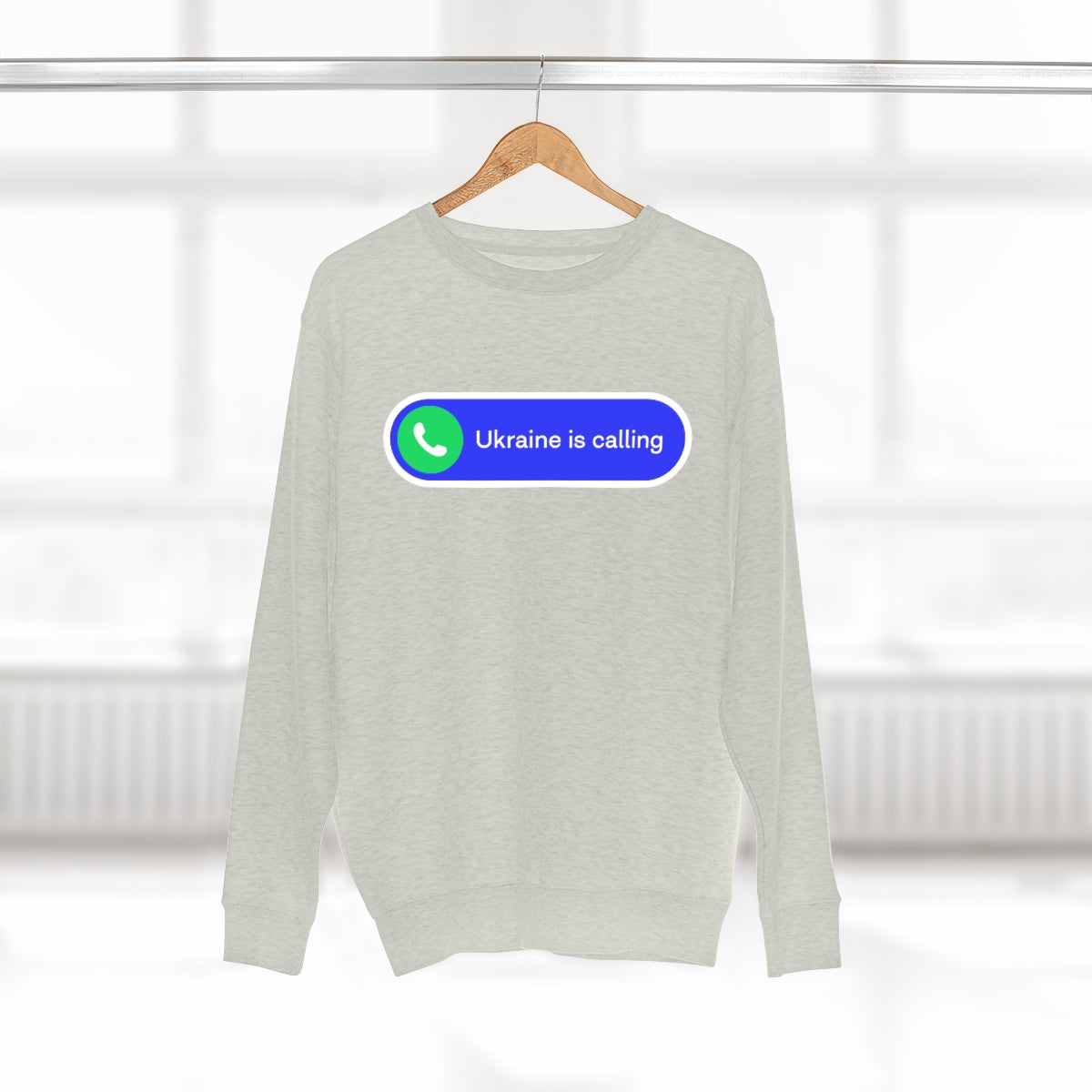 Ukraine Is Calling - Unisex Premium Crewneck Sweatshirt