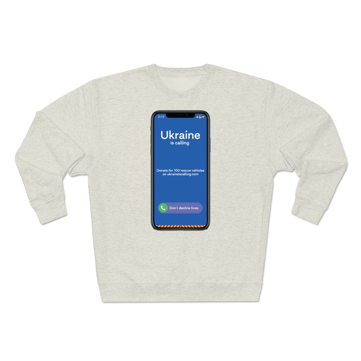 Ukraine Is Calling Screenshot - Unisex Premium 圆领运动衫