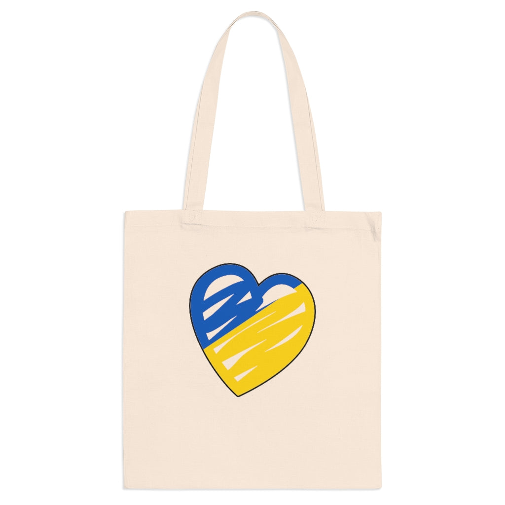 Brushstroke Heart Tote Bag