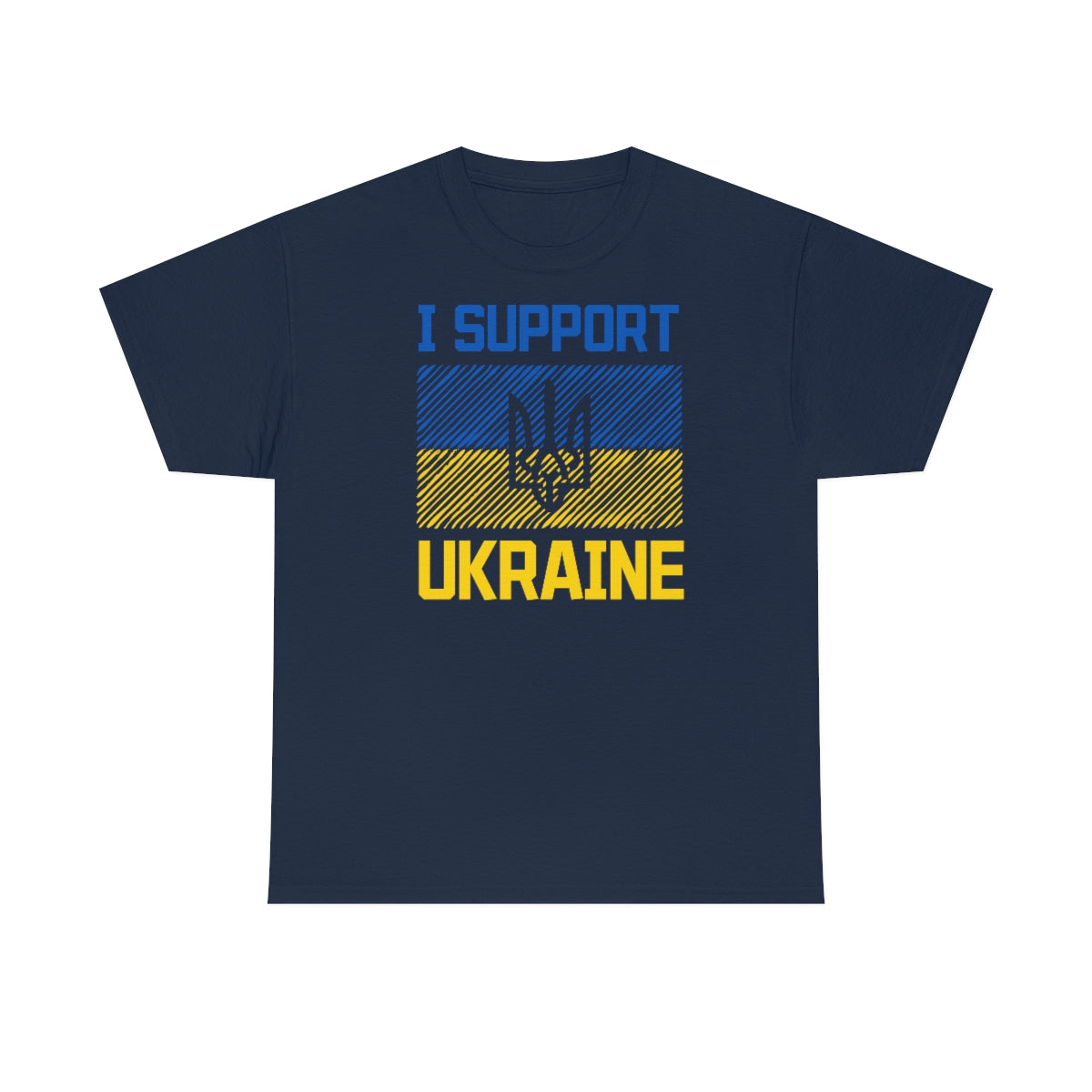 Ich bin mit der Ukraine Unisex-Baumwoll-T-Shirt