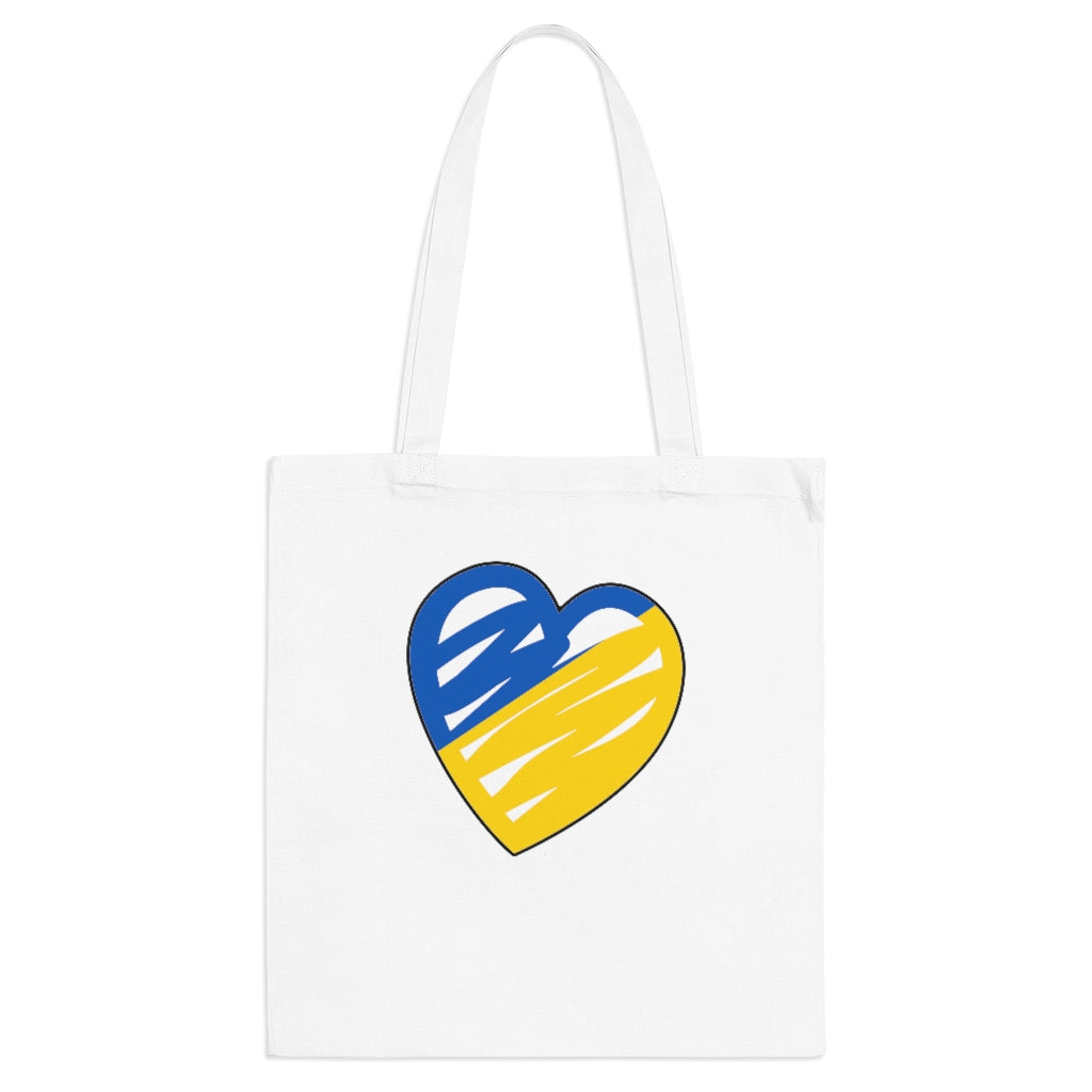 Brushstroke Heart Tote Bag