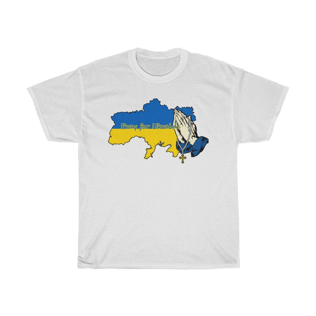 为乌克兰祈祷男女通用棉质 T 恤