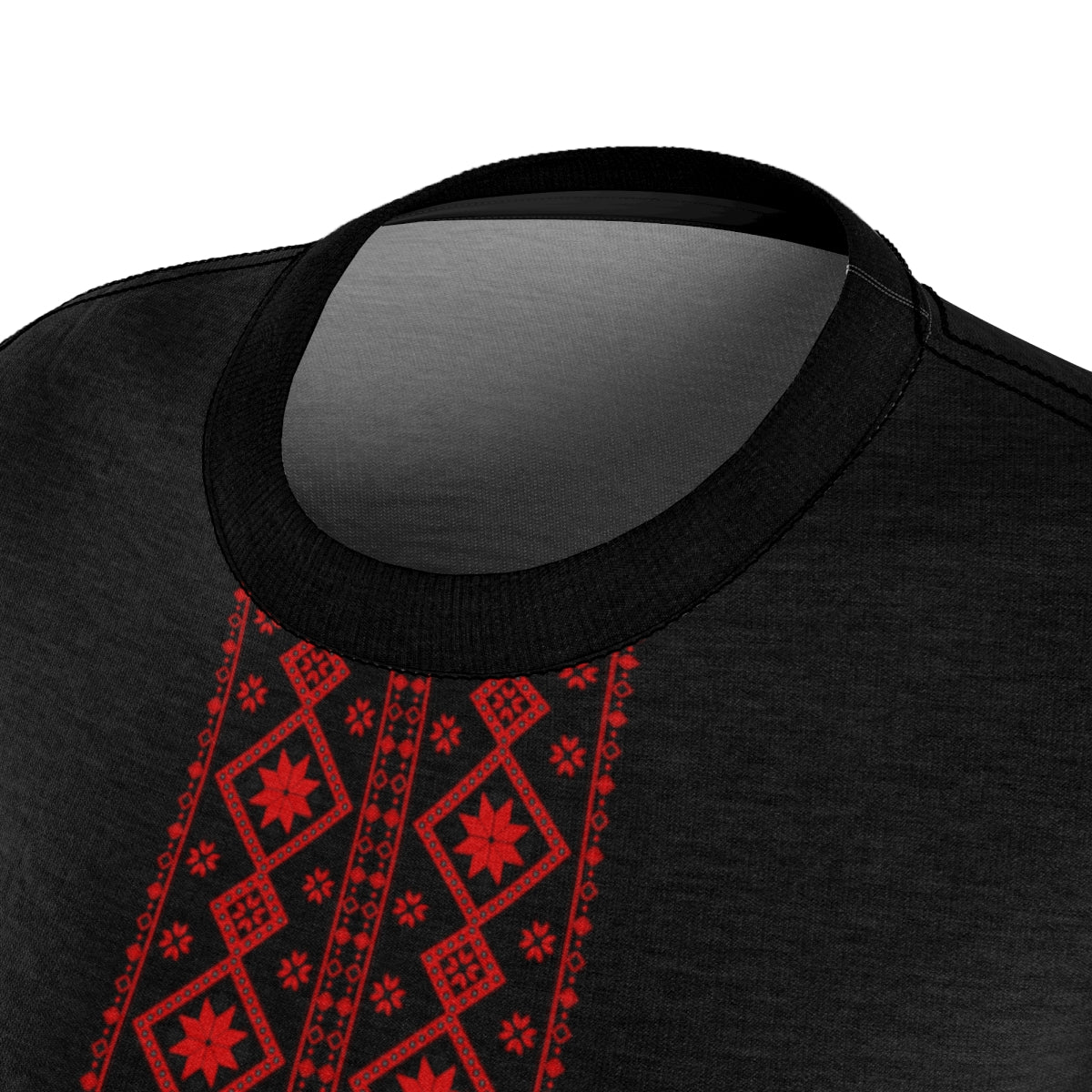 Vyshyvanka Print T-Shirt Schwarz 2