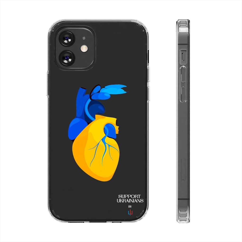 Ukraine Heart Clear Case