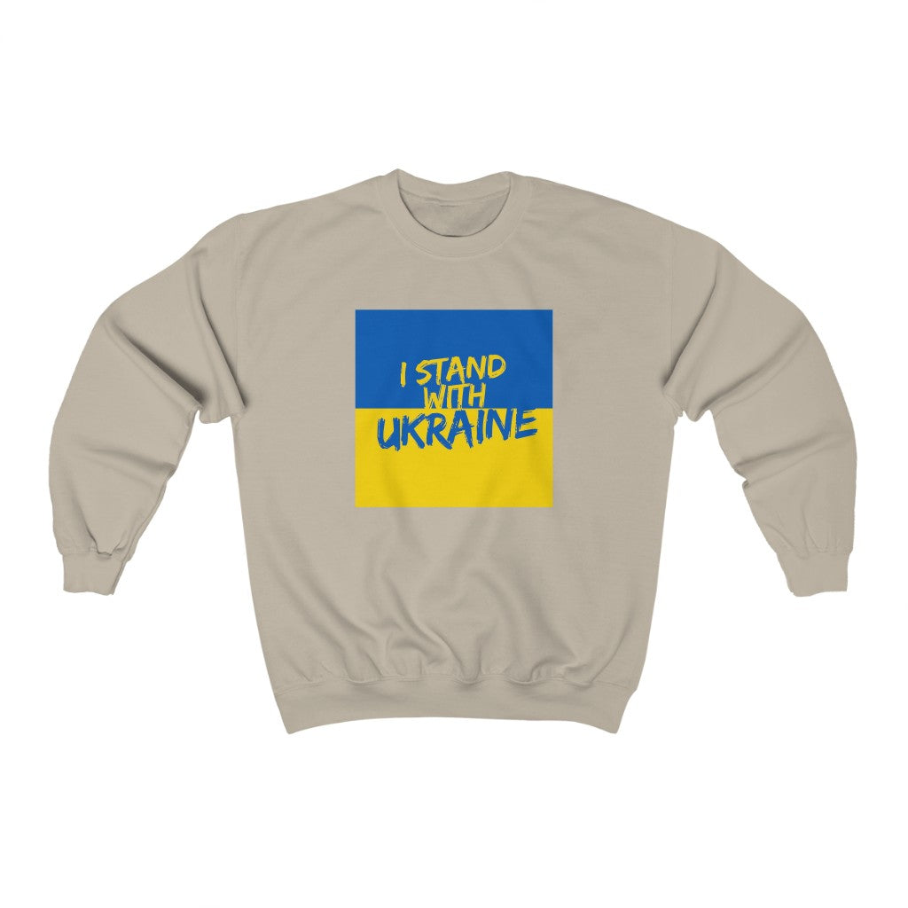 I Stand With Ukraine Sweat-shirt unisexe à col rond Heavy Blend™