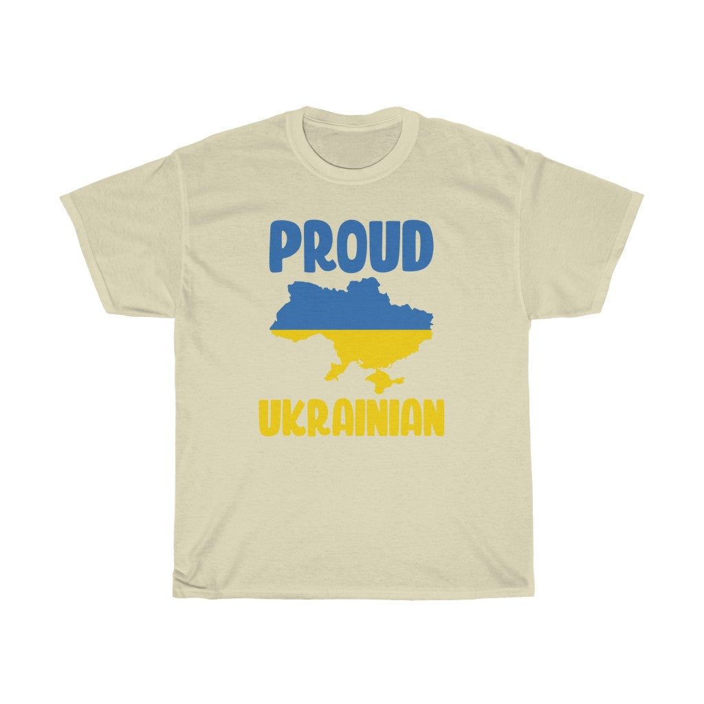 I Stand With Ukraine 男女通用棉质 T 恤