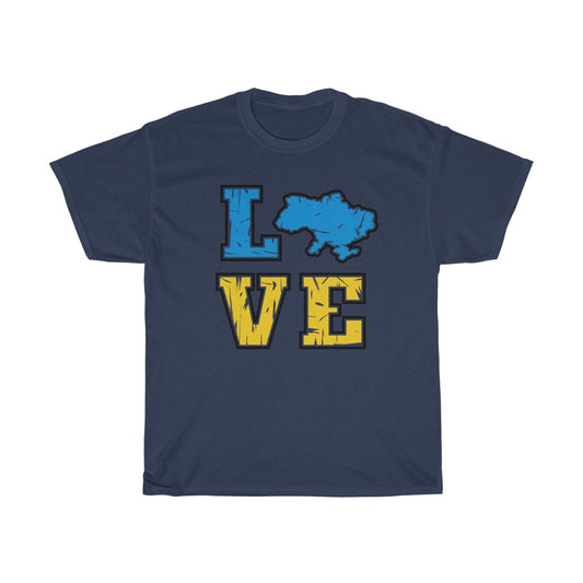 Frieden in der Ukraine Unisex-Baumwoll-T-Shirt