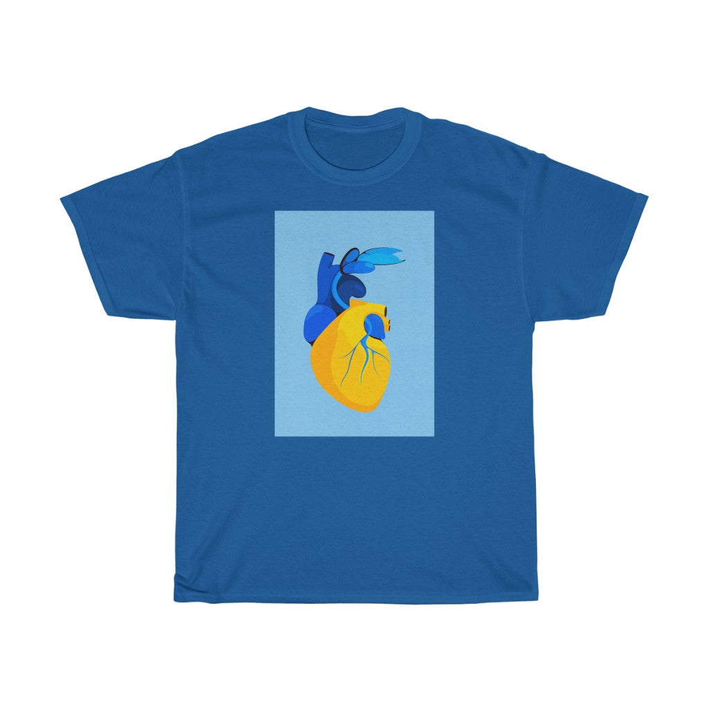 Hearts for Ukraine by Eglė Plytnikaitė Unisex Cotton T-Shirt