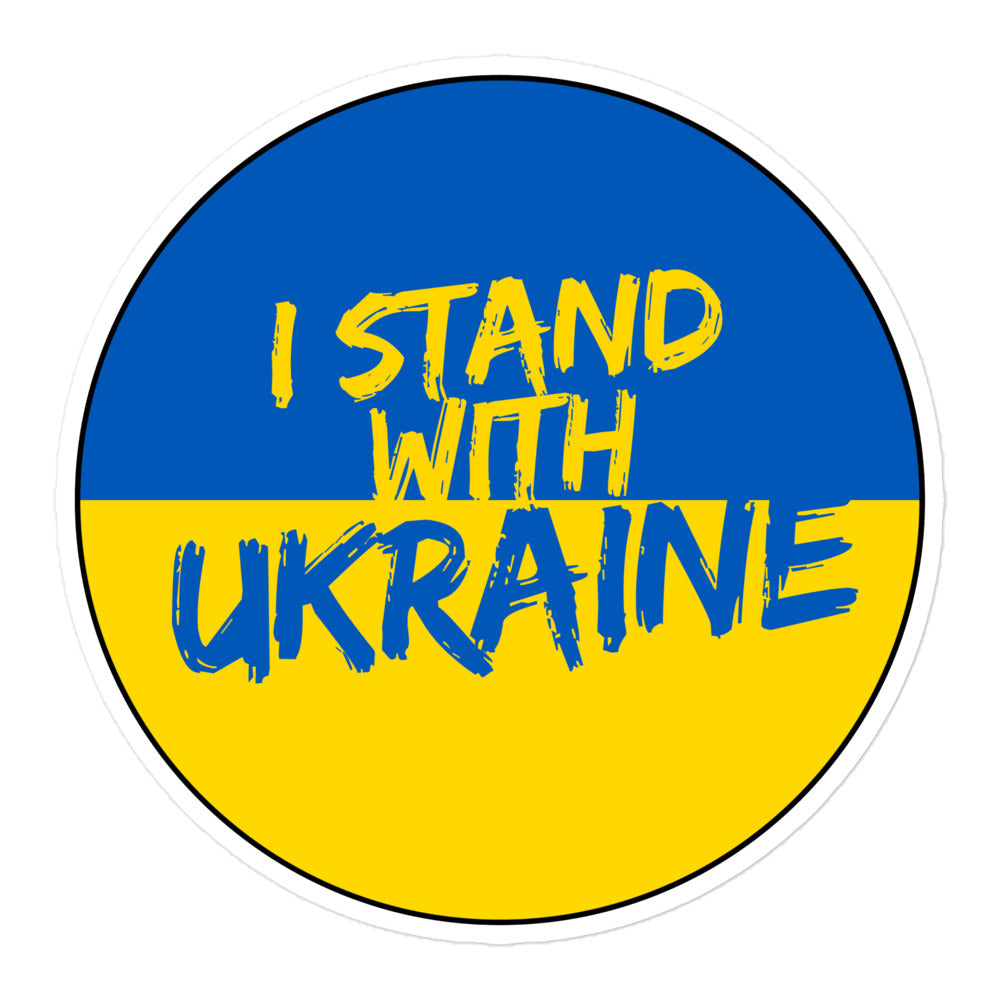 I Stand With Ukraine Sticker