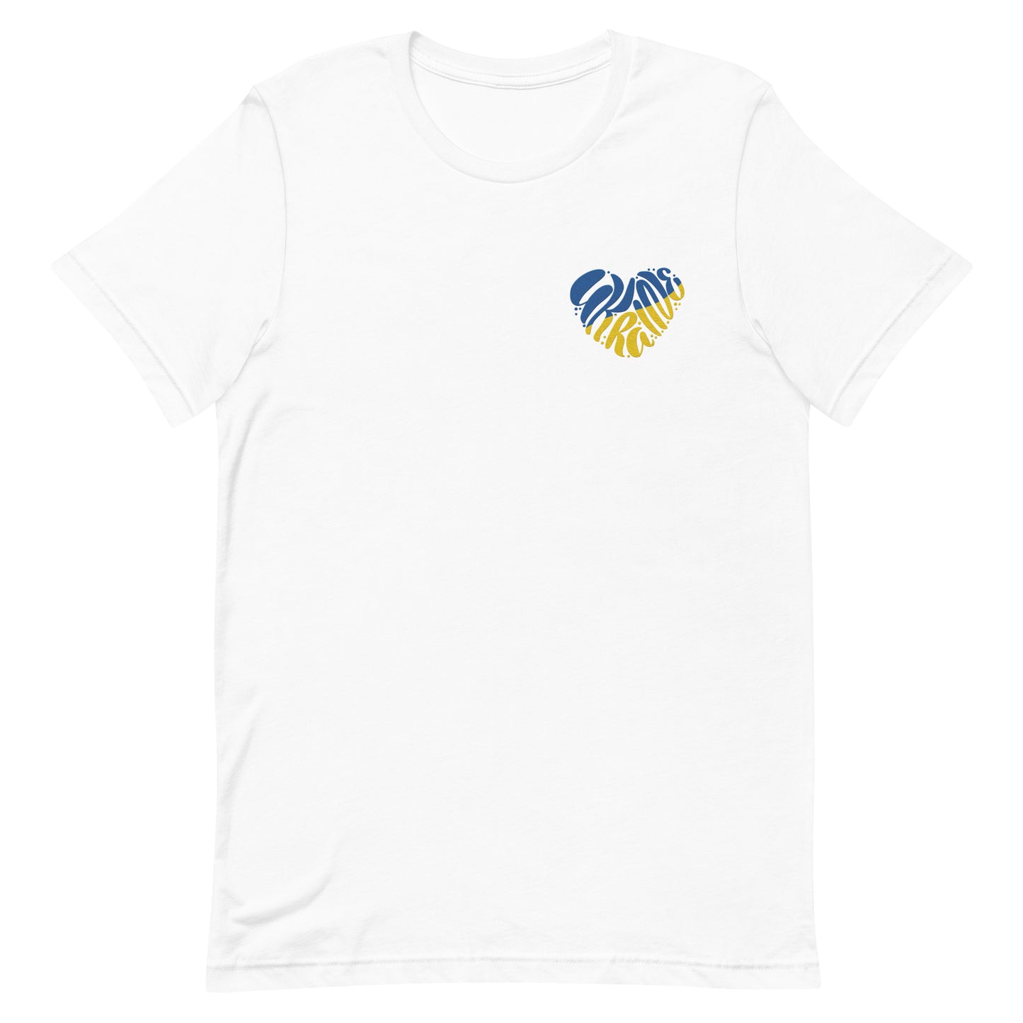 Ukraine Heart Embroidery - Unisex t-shirt